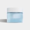 ice blue glass jars skin cream